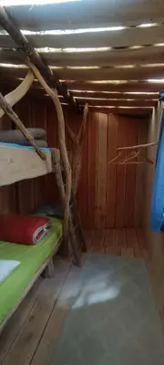 Un ou plusieurs lits superposés dans un hébergement de l'établissement Cabanes des Landes- cabane sur pilotis