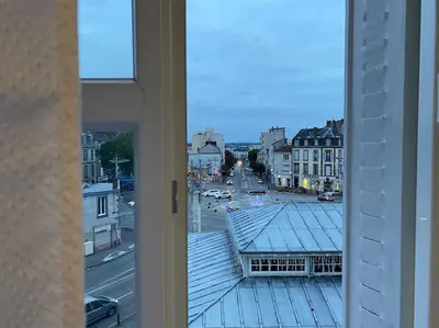 Vue générale sur Limoges ou vue de la ville depuis l'appartement