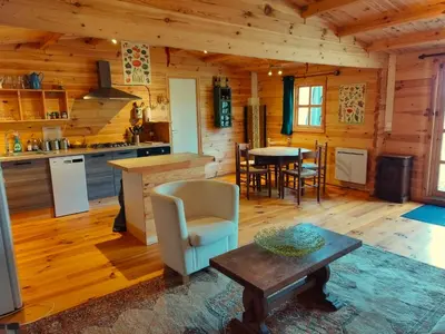 Cuisine ou kitchenette dans l'établissement Ferme de la Luciole