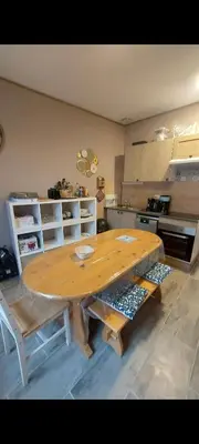 Cuisine ou kitchenette dans l'établissement Villa de la dore