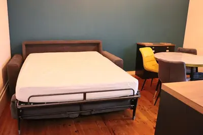 Un ou plusieurs lits dans un hébergement de l'établissement Appartement 2/4 pers Vacance-Cure cosy et ensoleillé