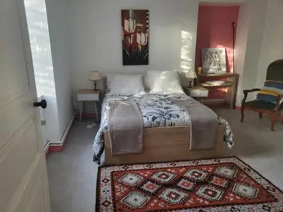 Un ou plusieurs lits dans un hébergement de l'établissement Maison de bourg
