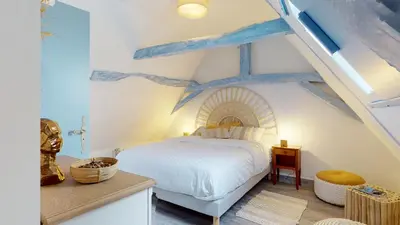 Un ou plusieurs lits dans un hébergement de l'établissement Demeure du Vallon - Chambres d'Hôtes de Charme
