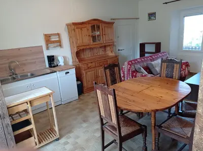 Cuisine ou kitchenette dans l'établissement Chez Ophélie