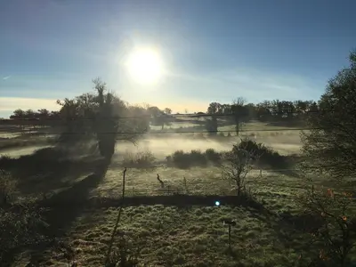 Paysage naturel près de l'auberge de jeunesse
