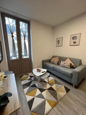 Coin salon dans l'établissement Bel T2 refait à neuf climatisé centre
