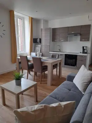 Cuisine ou kitchenette dans l'établissement Appart sans suppléments