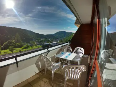 Vue générale sur la montagne ou vue sur la montagne depuis l'appartement