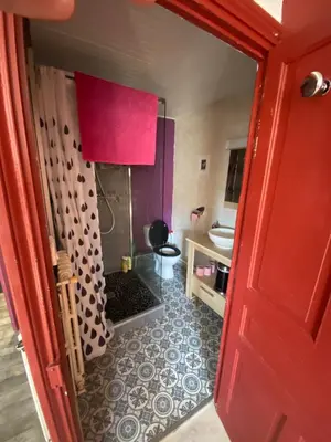 Salle de bains dans l'établissement Charmant appartement au cœur des volcans d Auvergne