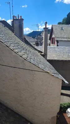 Vue générale sur la montagne ou vue sur la montagne depuis l'appartement