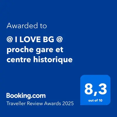 Certificat, récompense, panneau ou autre document affiché dans l'établissement @ I LOVE BG @ proche gare et centre historique