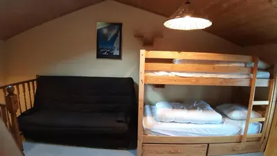 Un ou plusieurs lits dans un hébergement de l'établissement Maison 6-9 pers pour vacances et cure thermale