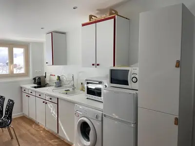 Cuisine ou kitchenette dans l'établissement Joli studio refait à neuf