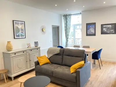 Coin salon dans l'établissement Les balcons du Sancy - Appartement neuf 3 étoiles