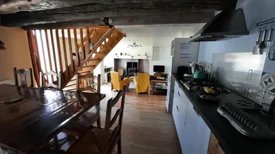 Cuisine ou kitchenette dans l'établissement Le Hameau du Pagnon