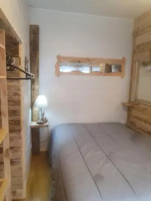 Un ou plusieurs lits dans un hébergement de l'établissement bienvenue chez les choup;s le p;tit laponie