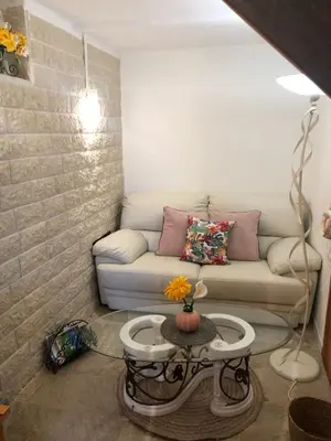 Coin salon dans l'établissement ila’s tiny house