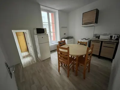 Cuisine ou kitchenette dans l'établissement Altitude Location Montagne