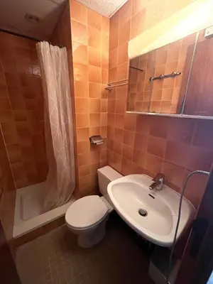 Salle de bains dans l'établissement Altitude Location Montagne