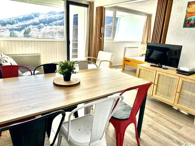 Télévision ou salle de divertissement dans l'établissement Appartement cosy Centre station de Super Besse pour 2 à 6 personnes