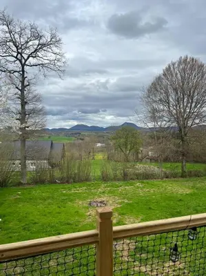 Paysage naturel près de le chalet