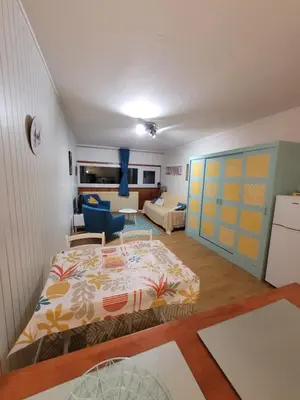Cuisine ou kitchenette dans l'établissement Studio cabine la Foret au plus près des pistes 36m2